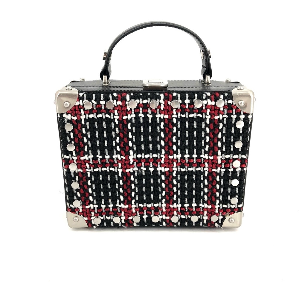 Sam Edelman Gracia Plaid Hardcase Crossbody Bag - Picture 3 of 12